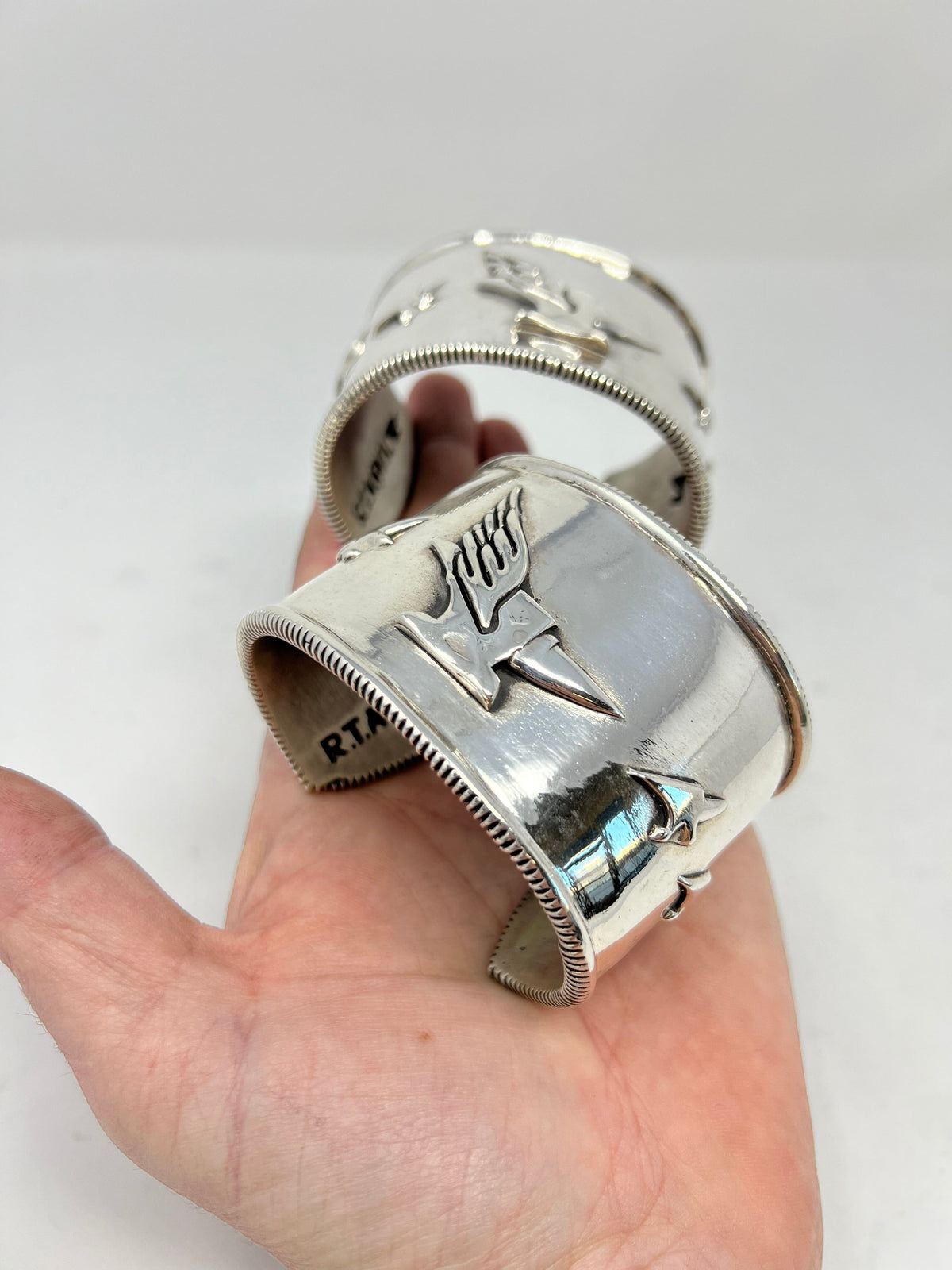 925 Silver ‘Flying Anvil’ Cuff/Bangle