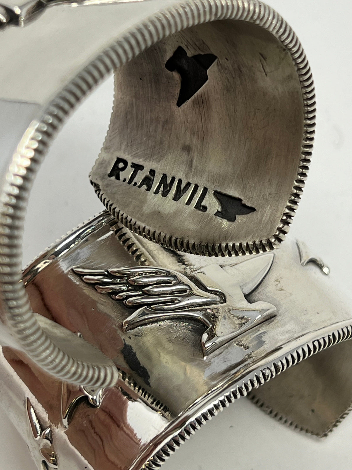 925 Silver ‘Flying Anvil’ Cuff/Bangle