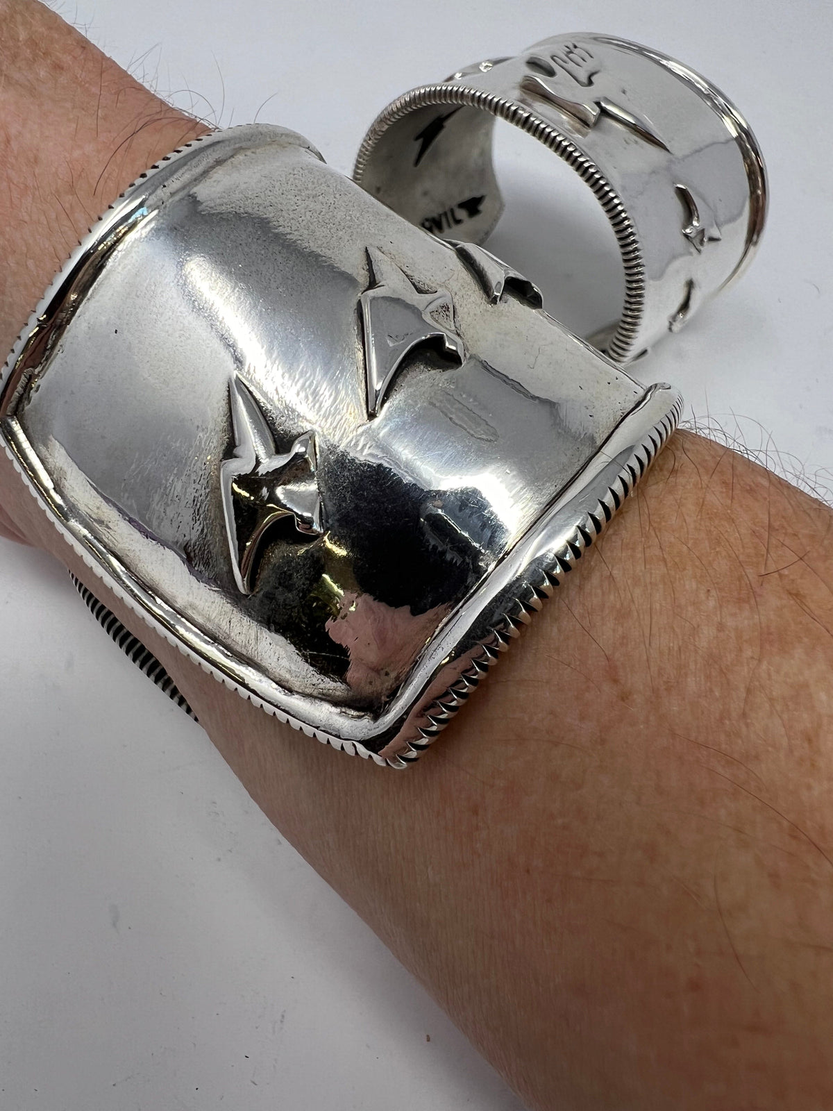 925 Silver ‘Flying Anvil’ Cuff/Bangle