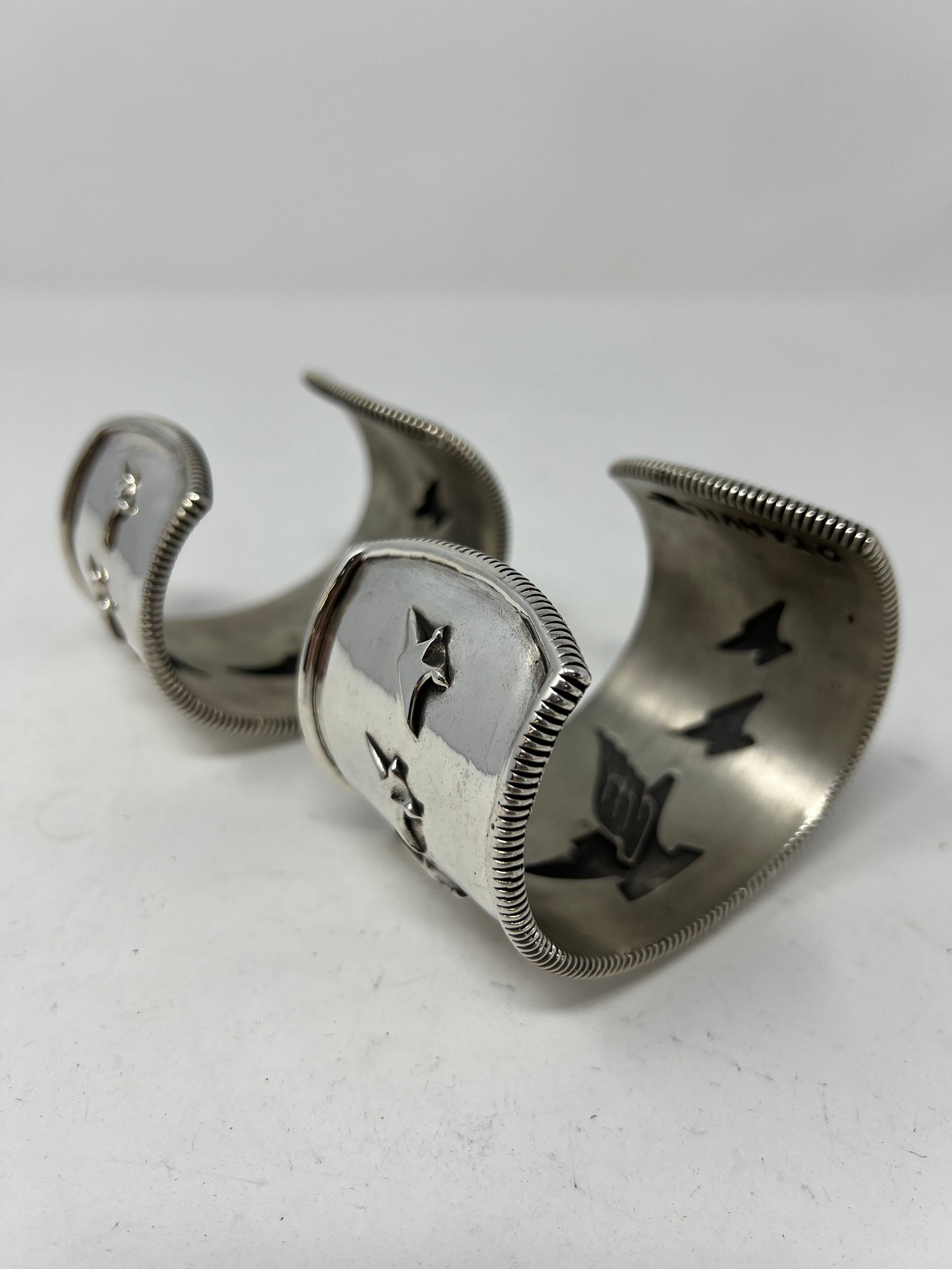 925 Silver ‘Flying Anvil’ Cuff/Bangle - Anvil Customs