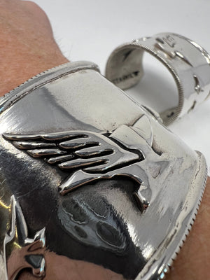 999 Silver ‘Flying Anvil’ Cuff/Bangle