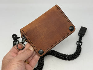 Anvil 5G Mini Long Chain Wallet - Hermann Oak Harness