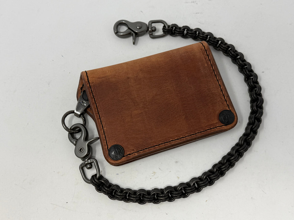 Anvil 5G Mini Long Chain Wallet - Hermann Oak Harness