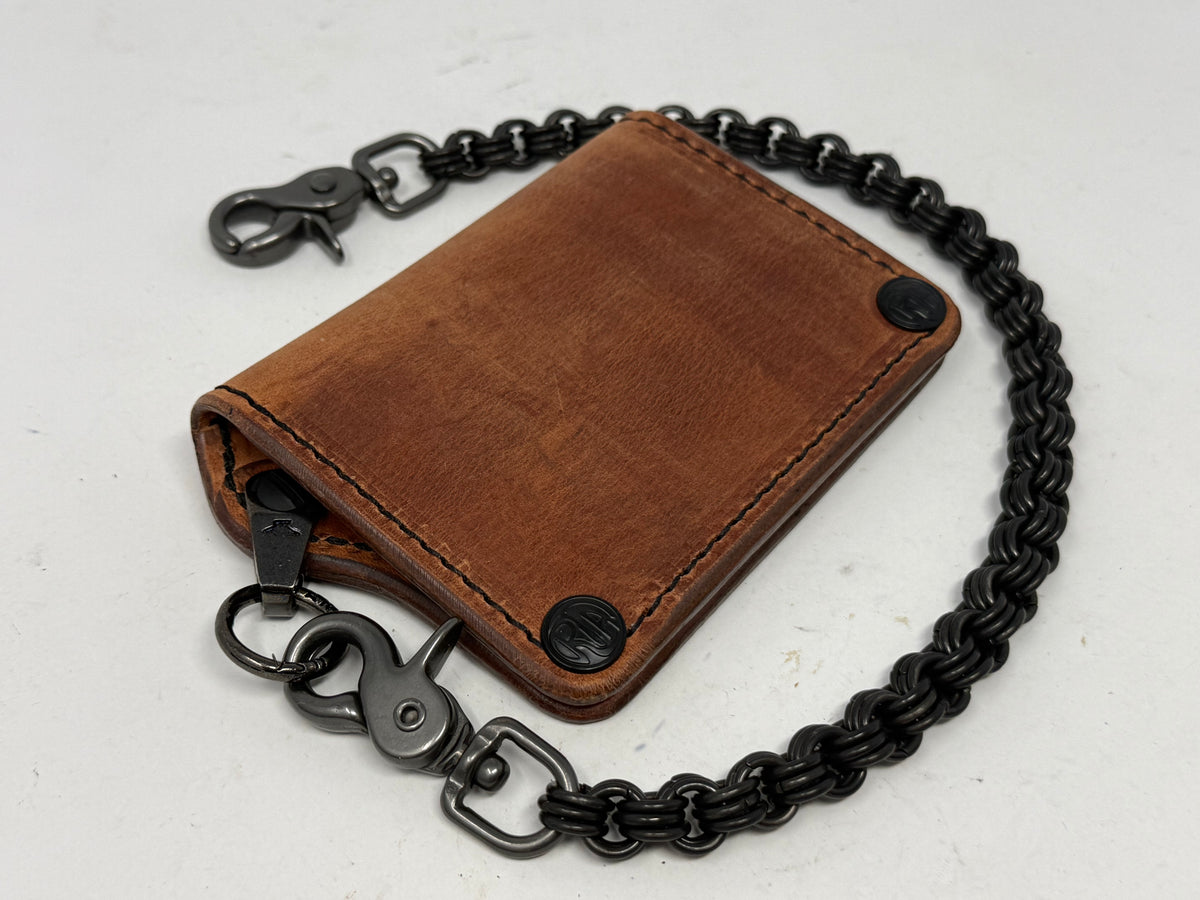 Anvil 5G Mini Long Chain Wallet - Hermann Oak Harness