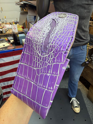 Sarasota Wallet - Purple Crocodile: CLOACA Edition