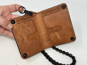 Anvil 5G Mini Long Chain Wallet - Hermann Oak Harness