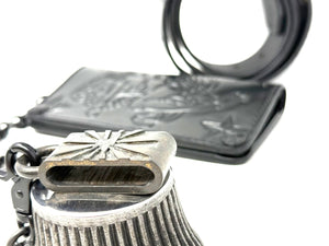 ALL BLACK Sailor PinUp Long Wallet/Belt/Chain/Charm Combo Set