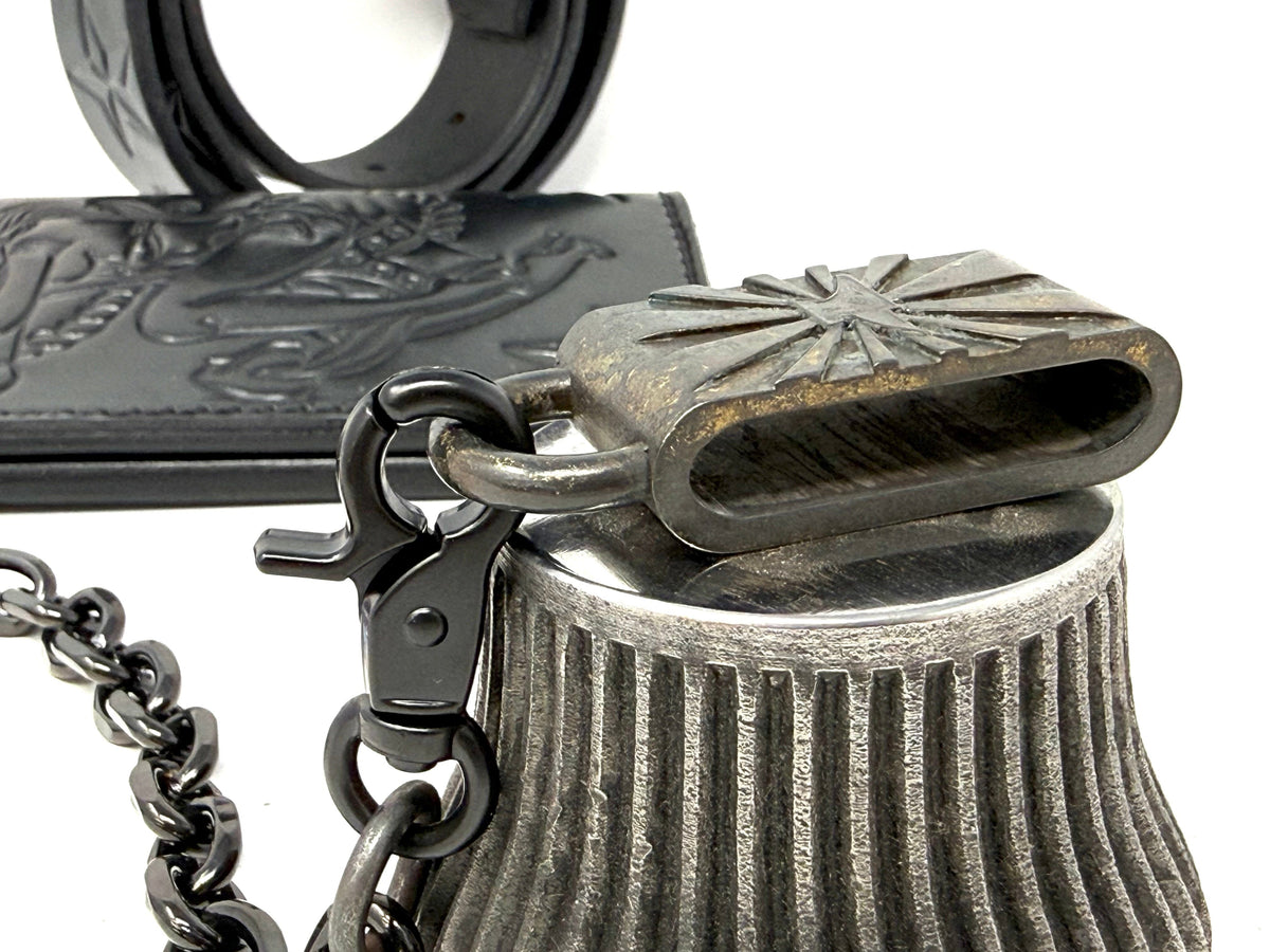 ALL BLACK Sailor PinUp Long Wallet/Belt/Chain/Charm Combo Set