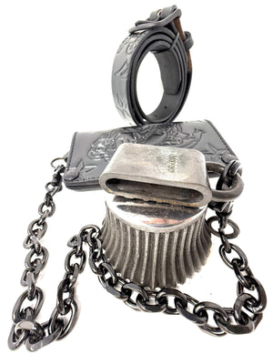 ALL BLACK Sailor PinUp Long Wallet/Belt/Chain/Charm Combo Set