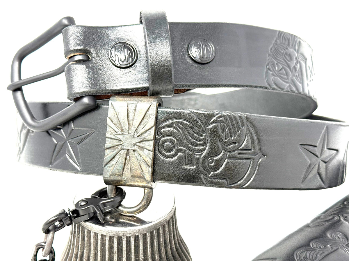 ALL BLACK Sailor PinUp Long Wallet/Belt/Chain/Charm Combo Set