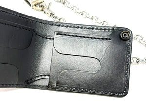 Anvil 5G Bifold Leather Chain Wallet - Army Green Alligator