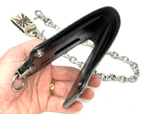 Anvil 5G Bifold Leather Chain Wallet - Army Green Alligator