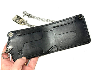 Anvil 5G Bifold Leather Chain Wallet - Army Green Alligator