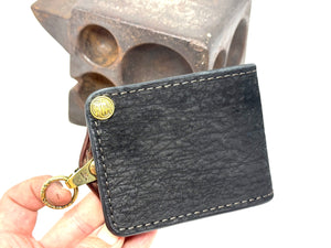 Anvil 5G Bifold Leather Chain Wallet - Black Hippo