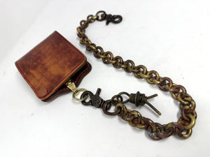 ANVIL 5G Bifold Leather Chain Wallet - Burgundy Shell Cordovan