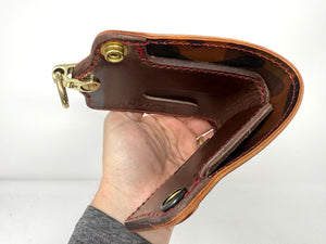 ANVIL 5G Bifold Leather Chain Wallet - Burgundy Shell Cordovan