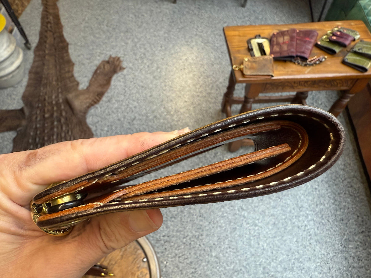 Anvil 5G Bifold Leather Chain Wallet - “Fallout” Lambskin