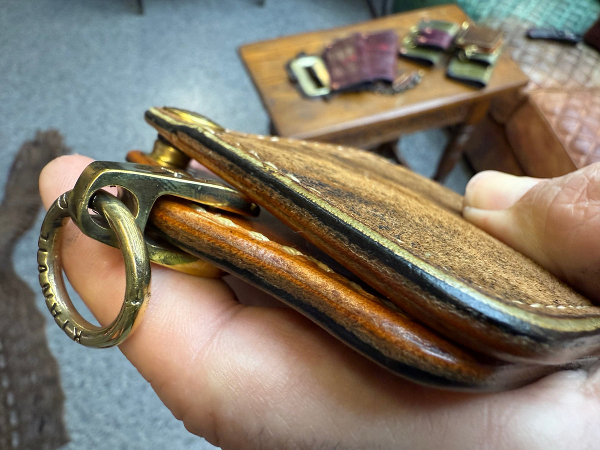 Anvil 5G Bifold Leather Chain Wallet - “Fallout” Lambskin