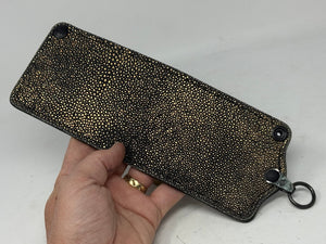 Anvil 5G Bifold Leather Chain Wallet - Gold Stingray