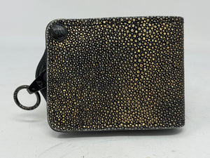 Anvil 5G Bifold Leather Chain Wallet - Gold Stingray