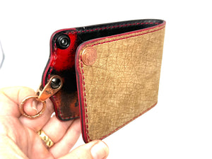 Anvil 5G Bifold Leather Chain Wallet - Tan Hippo