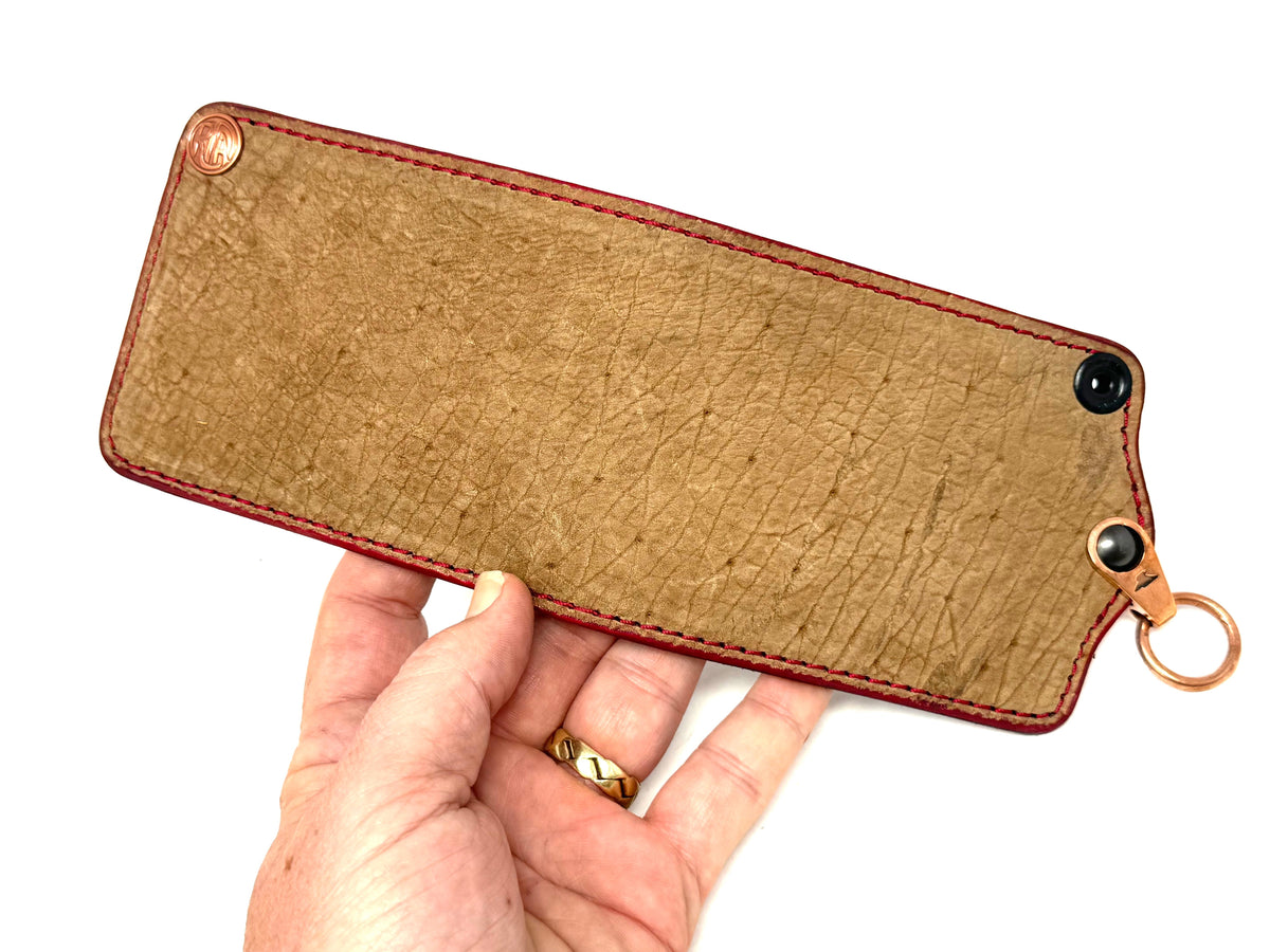 Anvil 5G Bifold Leather Chain Wallet - Tan Hippo