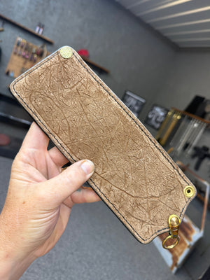 Anvil 5G Bifold Leather Chain Wallet - Tan Hippo
