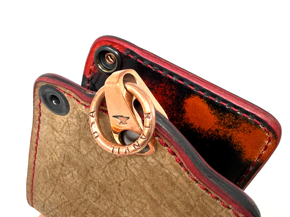 Anvil 5G Bifold Leather Chain Wallet - Tan Hippo