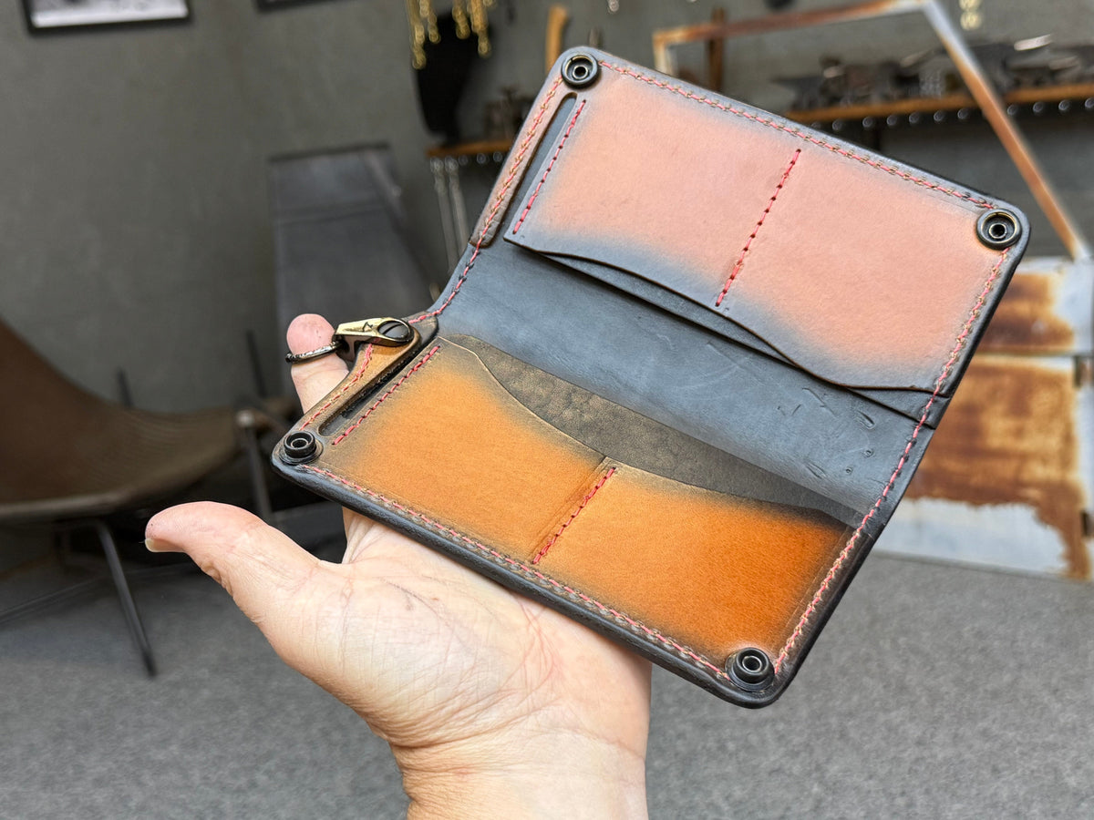 Anvil 5G Long Biker Wallet - Black Hippo