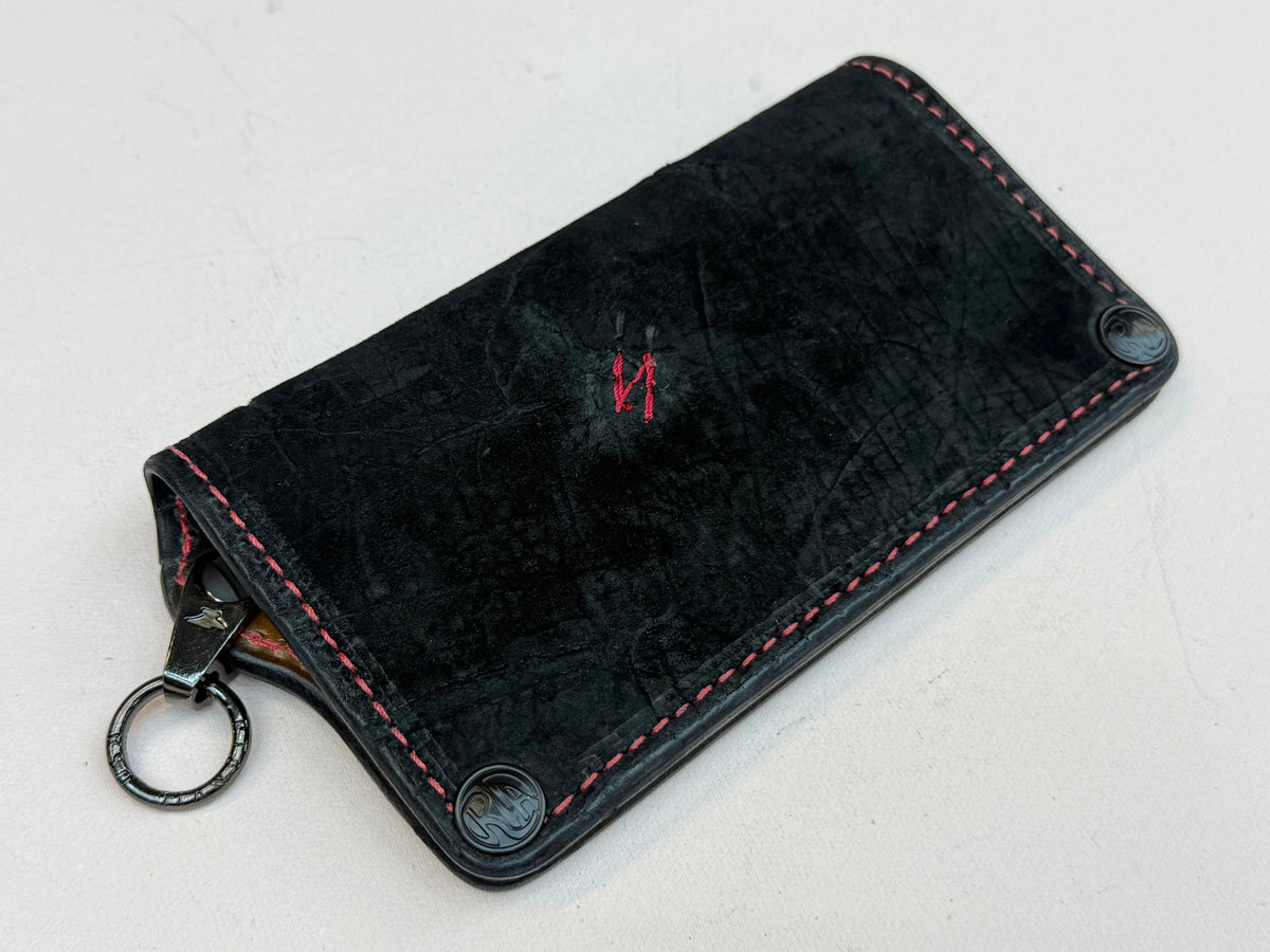 Anvil 5G Long Biker Wallet - Black Hippo