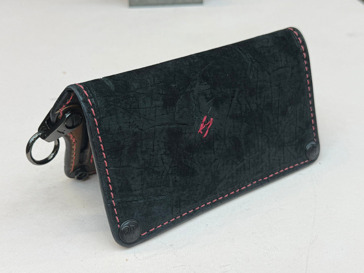 Anvil 5G Long Biker Wallet - Black Hippo