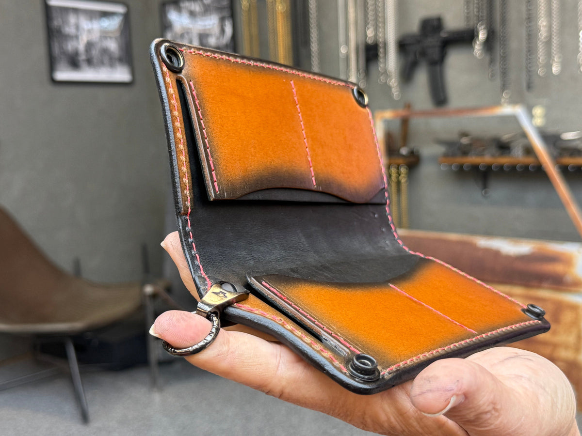 Anvil 5G Long Biker Wallet - Black Hippo