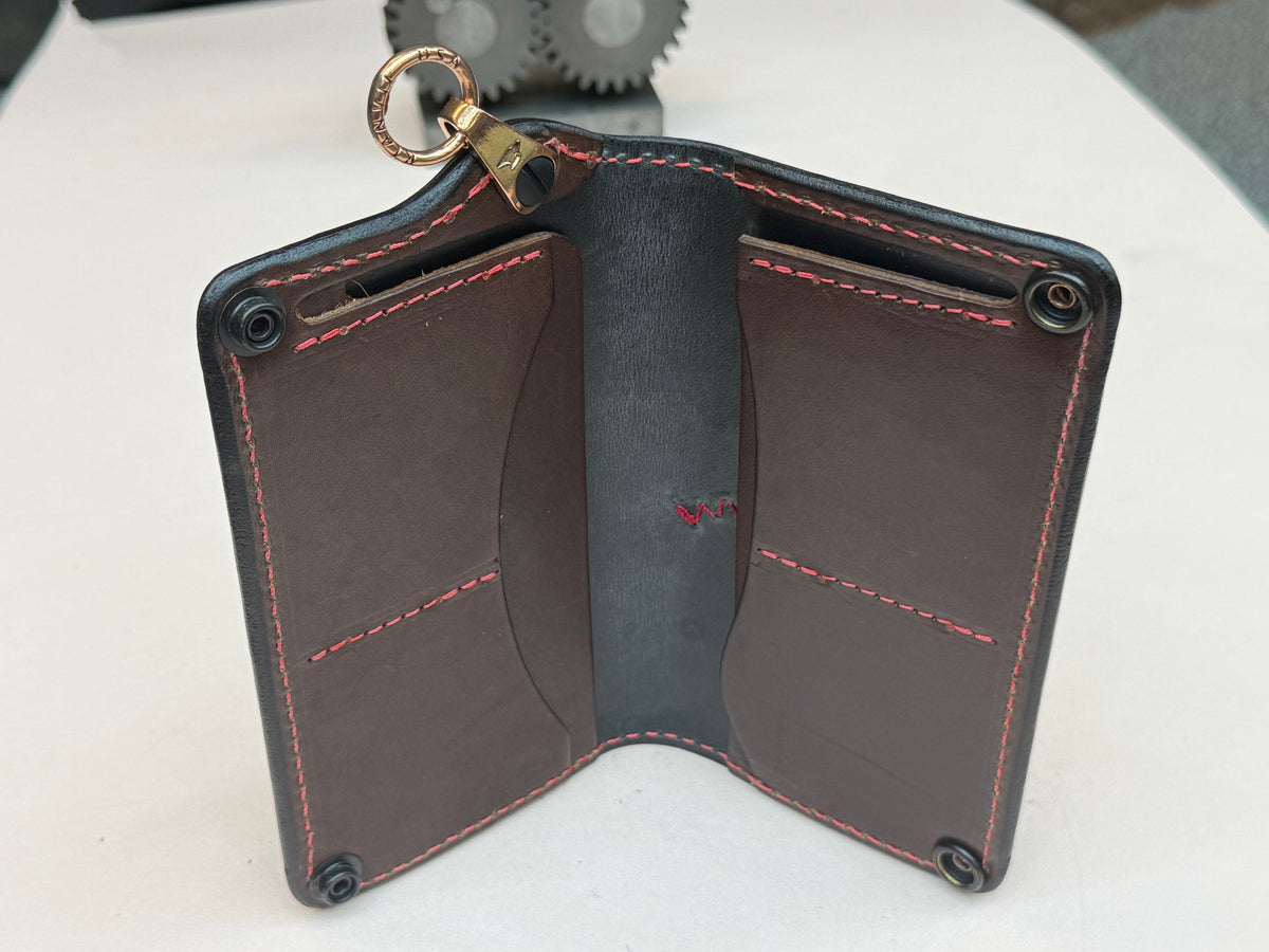 Anvil 5G Long Biker Wallet - Chocolate Hippo