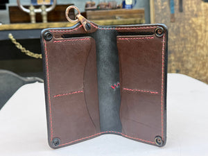 Anvil 5G Long Biker Wallet - Chocolate Hippo