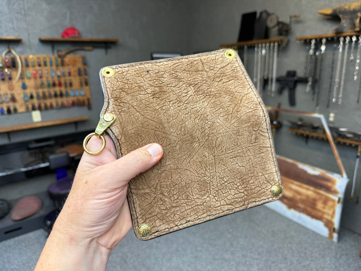 Anvil 5G Long Biker Wallet - Tan Hippo