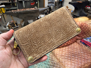 Anvil 5G Long Biker Wallet - Tan Hippo