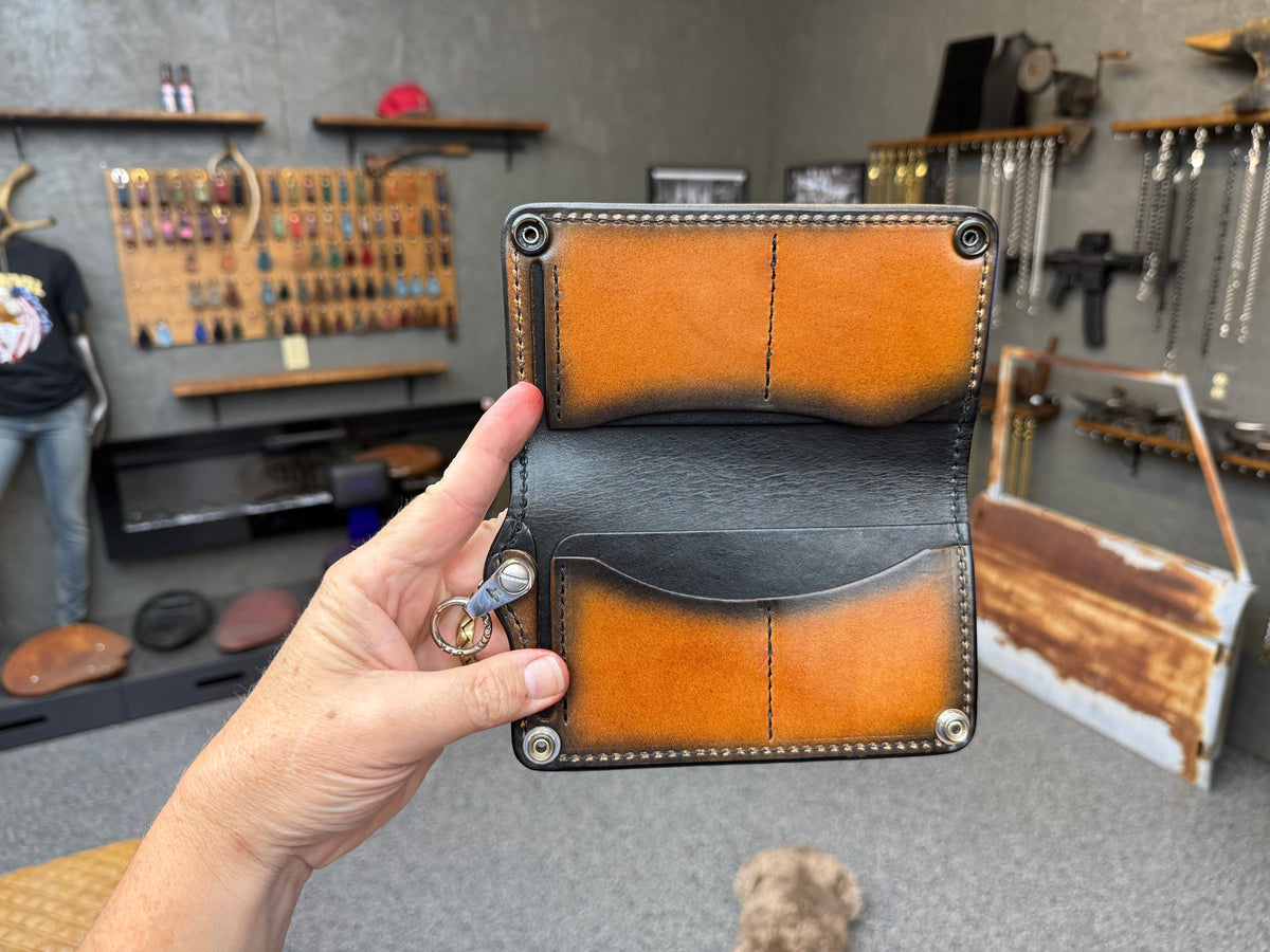 Anvil 5G Long Biker Wallet - Tan Hippo