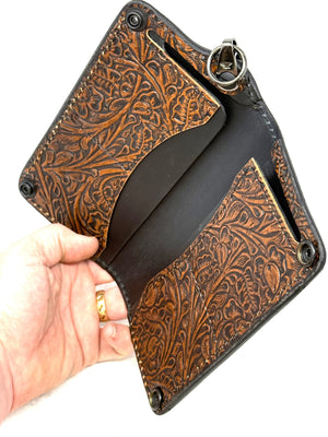 Anvil 5G Long Biker Wallet - ‘Western Floral’