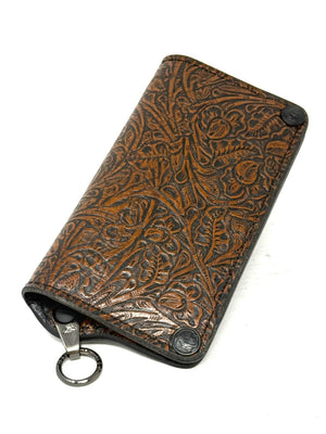 Anvil 5G Long Biker Wallet - ‘Western Floral’