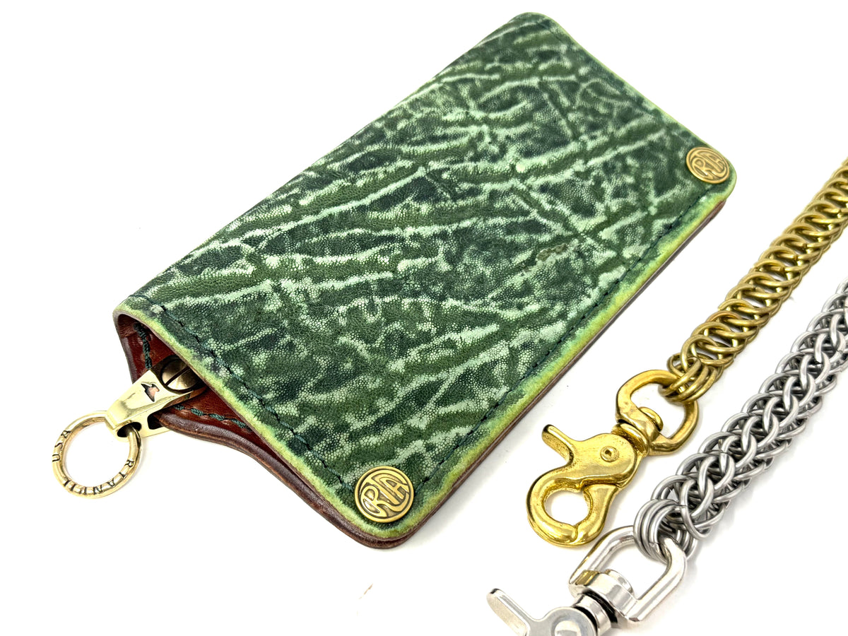 Anvil 5G Long Wallet - Antiqued Green Elephant
