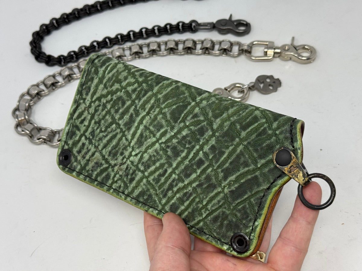 Anvil 5G Long Wallet - Antiqued Green Elephant