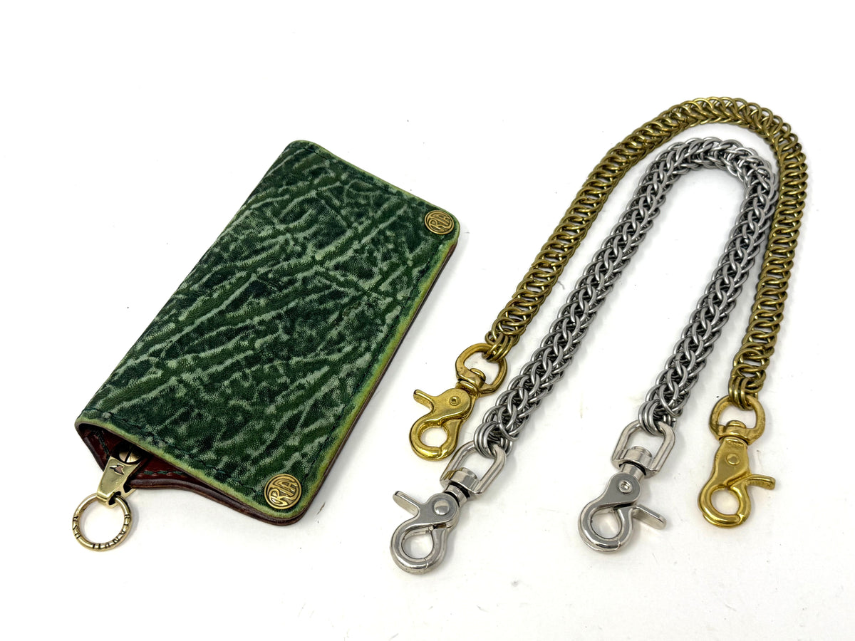 Anvil 5G Long Wallet - Antiqued Green Elephant