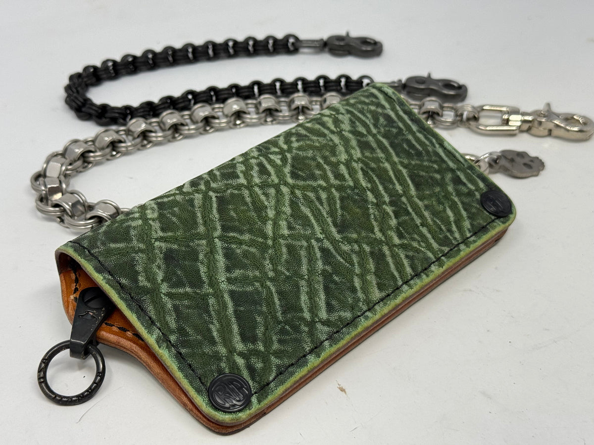 Anvil 5G Long Wallet - Antiqued Green Elephant