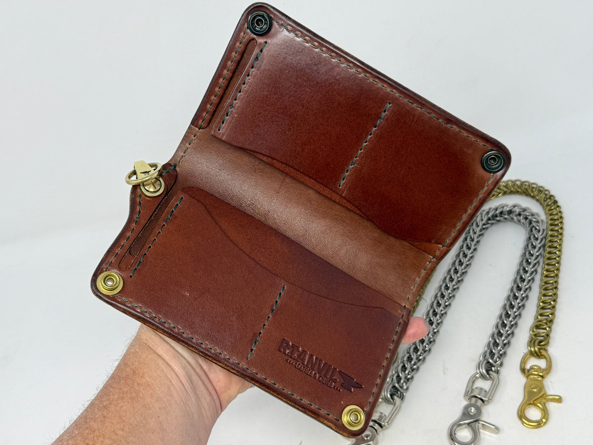 Anvil 5G Long Wallet - Antiqued Green Elephant