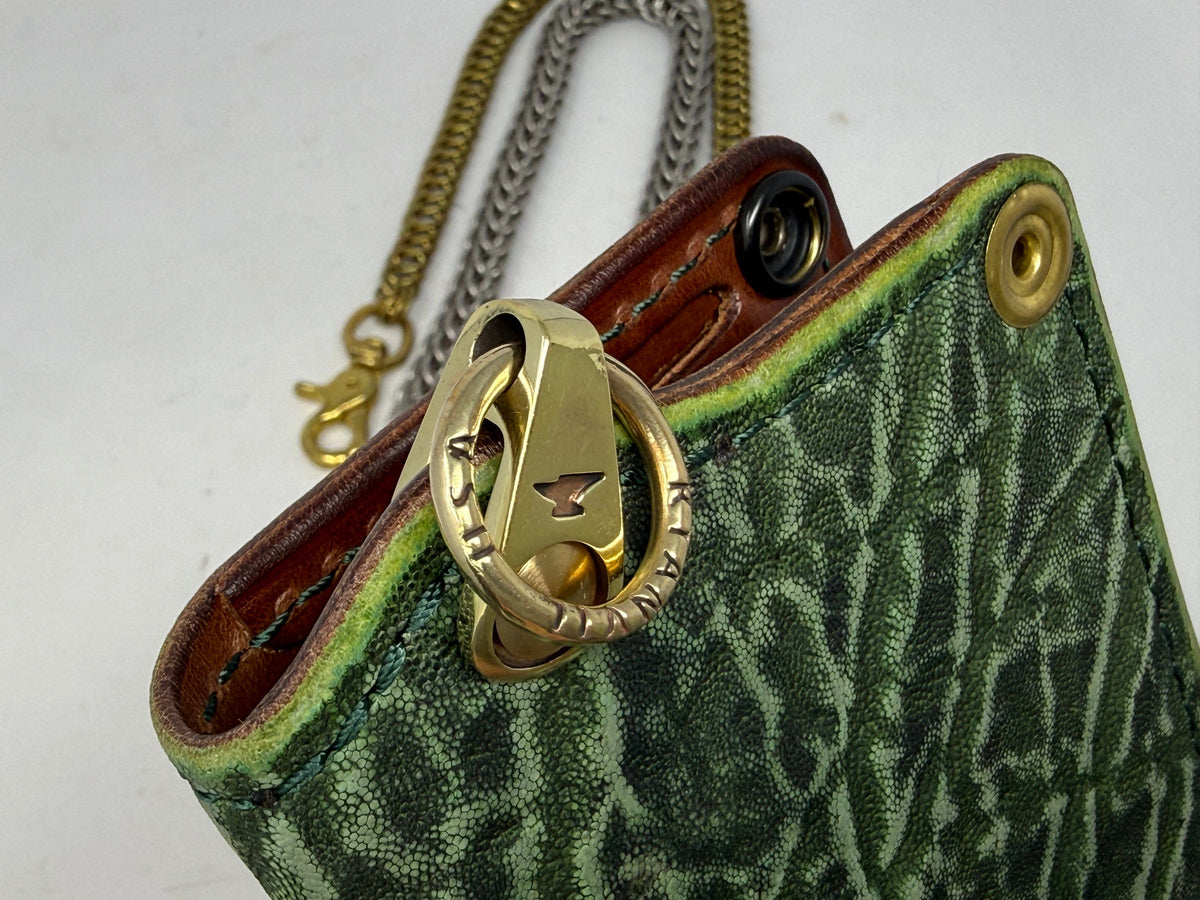 Anvil 5G Long Wallet - Antiqued Green Elephant