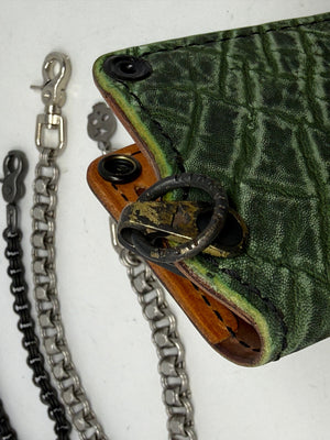 Anvil 5G Long Wallet - Antiqued Green Elephant