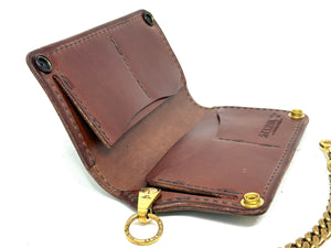 Anvil 5G Long Wallet - Antiqued Green Elephant & Chain - Anvil Customs