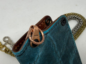 Anvil 5G Long Wallet - Antiqued Turquoise Elephant