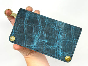 Anvil 5G Long Wallet - Antiqued Turquoise Elephant