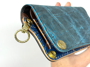 Anvil 5G Long Wallet - Antiqued Turquoise Elephant